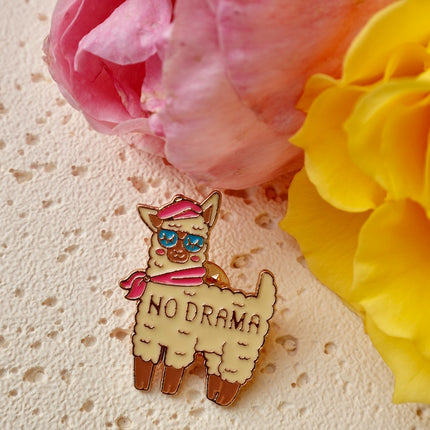 'No Drama Lllama' Pin