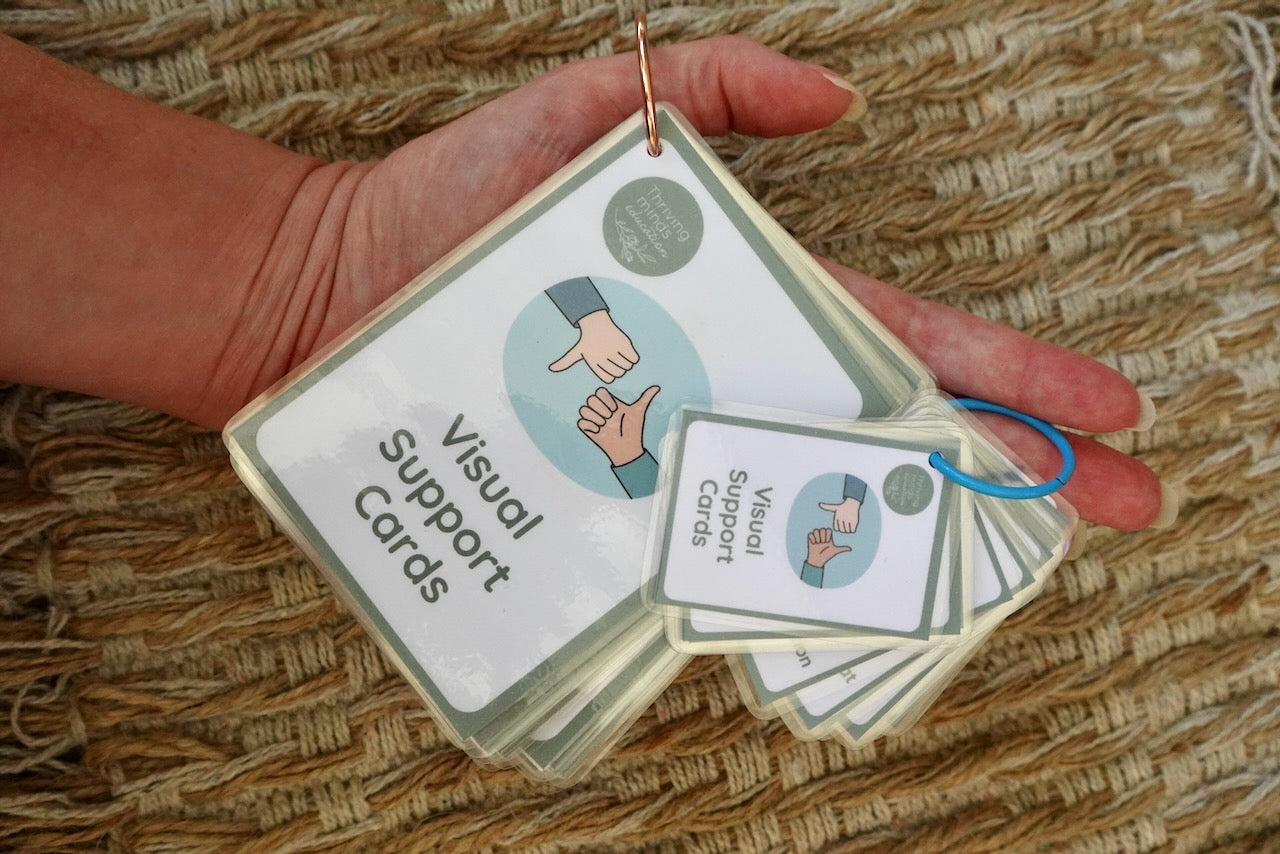 Small Visual Card Laminated Visual Support Cards – Thriving Minds Education