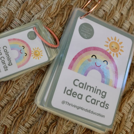 Laminated Calming Idea Cards