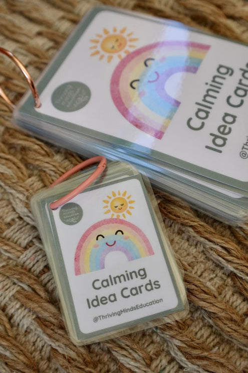 Laminated Calming Idea Cards
