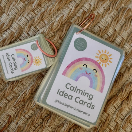 Laminated Calming Idea Cards