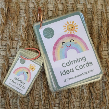 Laminated Calming Idea Cards