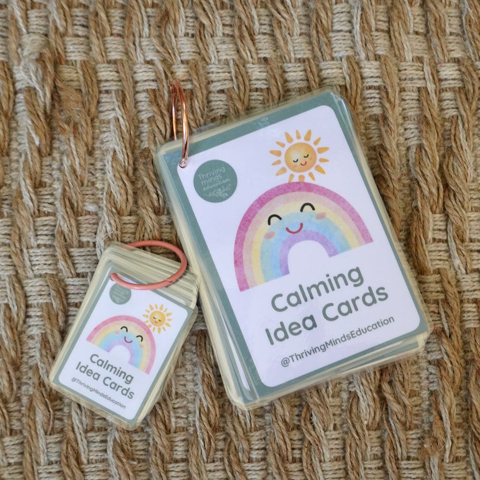 Laminated Calming Idea Cards