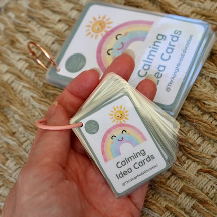 Laminated Calming Idea Cards