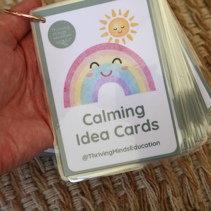 Laminated Calming Idea Cards