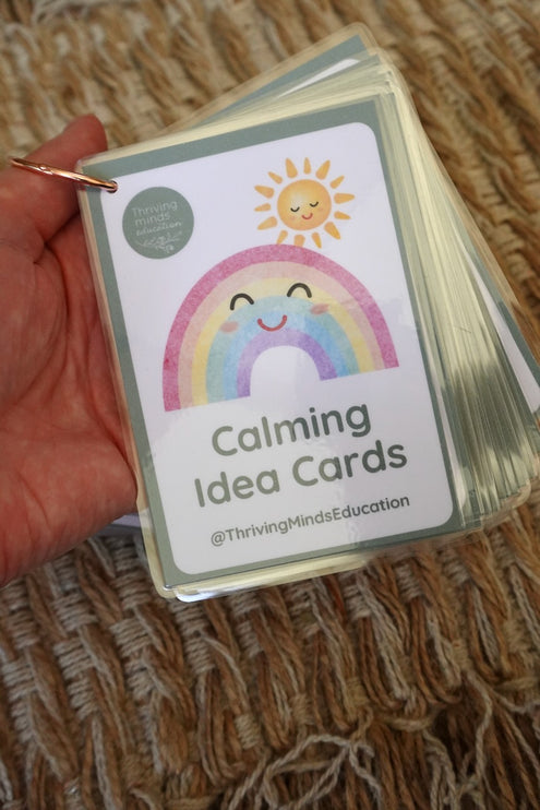 Laminated Calming Idea Cards