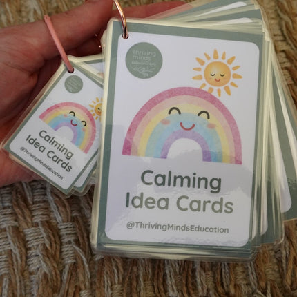 Laminated Calming Idea Cards