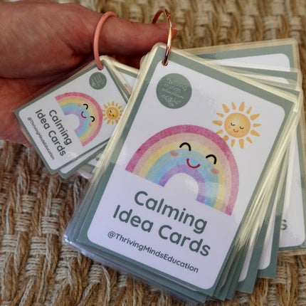 Laminated Calming Idea Cards