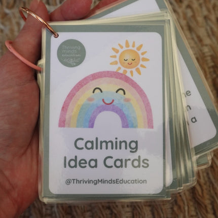 Laminated Calming Idea Cards