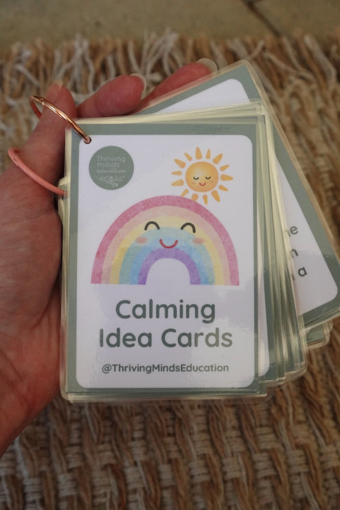 Laminated Calming Idea Cards