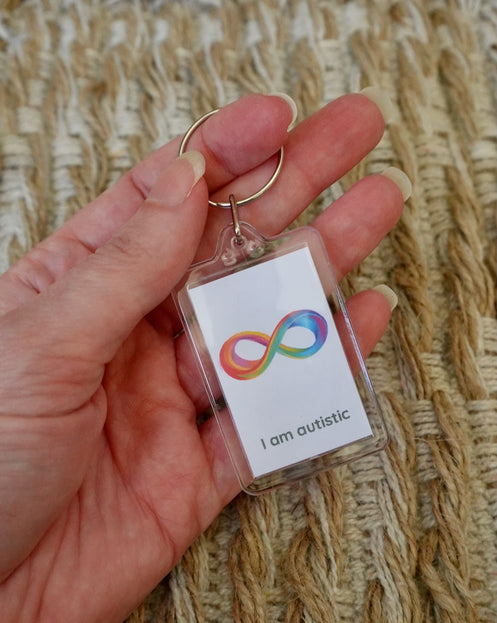 'I am autistic' Keyring