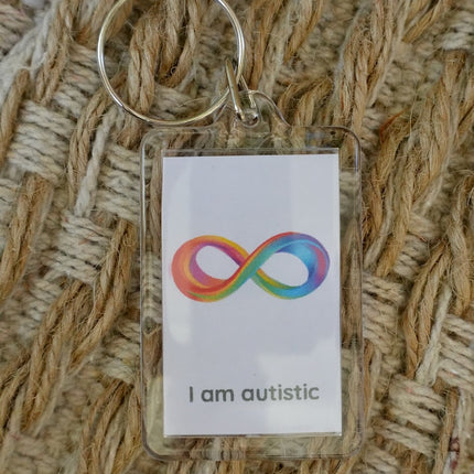 'I am autistic' Keyring