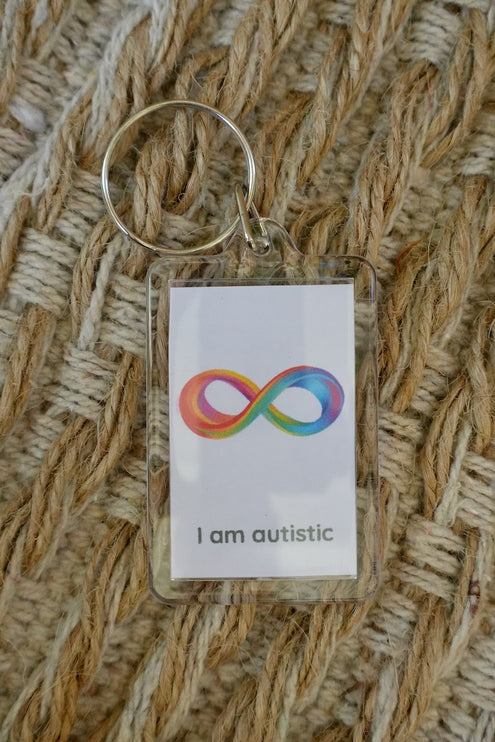 'I am autistic' Keyring