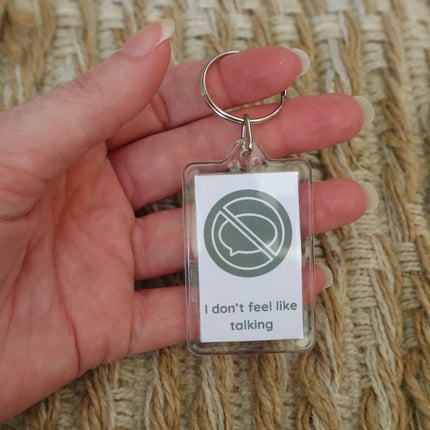 'I don't feel like talking Keyring