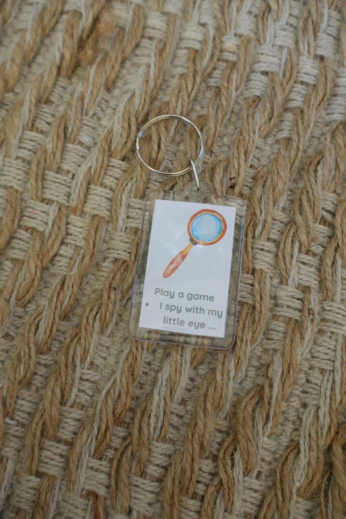 'Play a game- I spy with my little eye...' Keyring