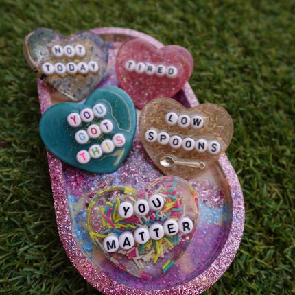 Pink, Purple Mix Resin Oval Tray