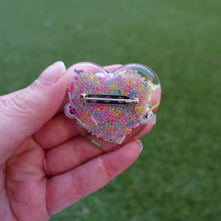 'You Matter' Resin Heart Brooch