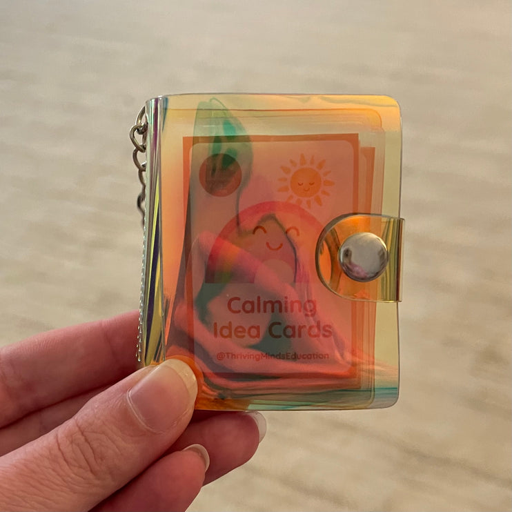 Little Keychain Book with Calming Idea Cards