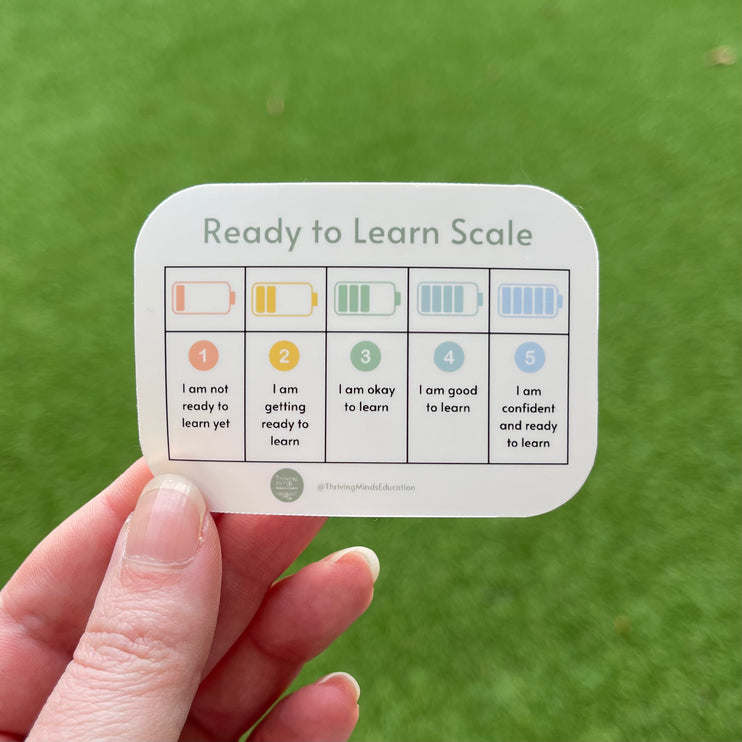 Battery 'Ready to Learn Scale' Sticker