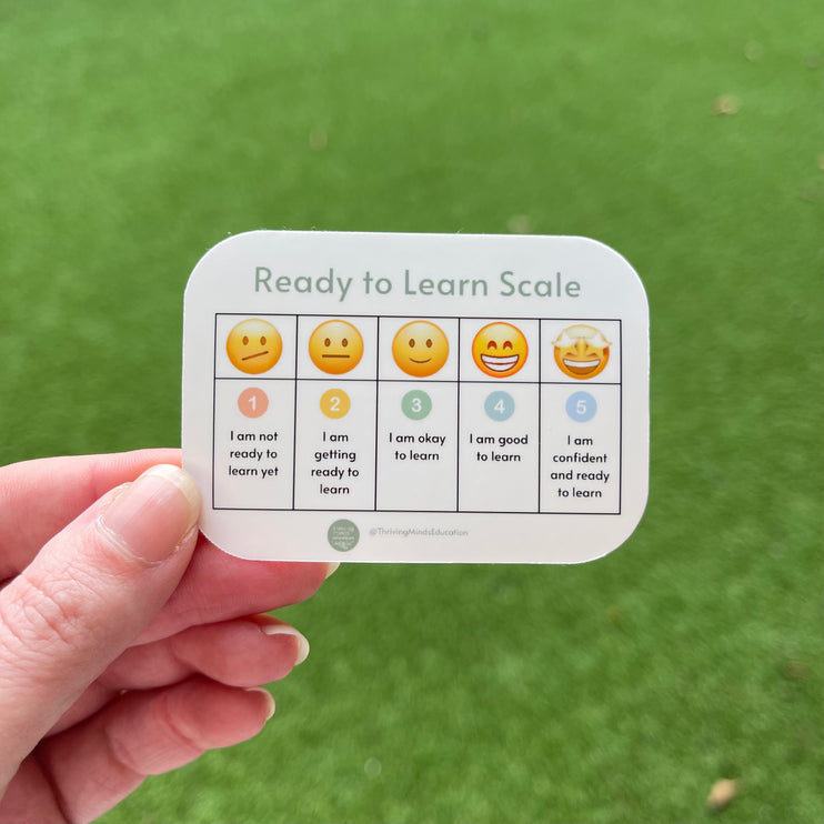 Emoji 'Ready to Learn Scale' Sticker