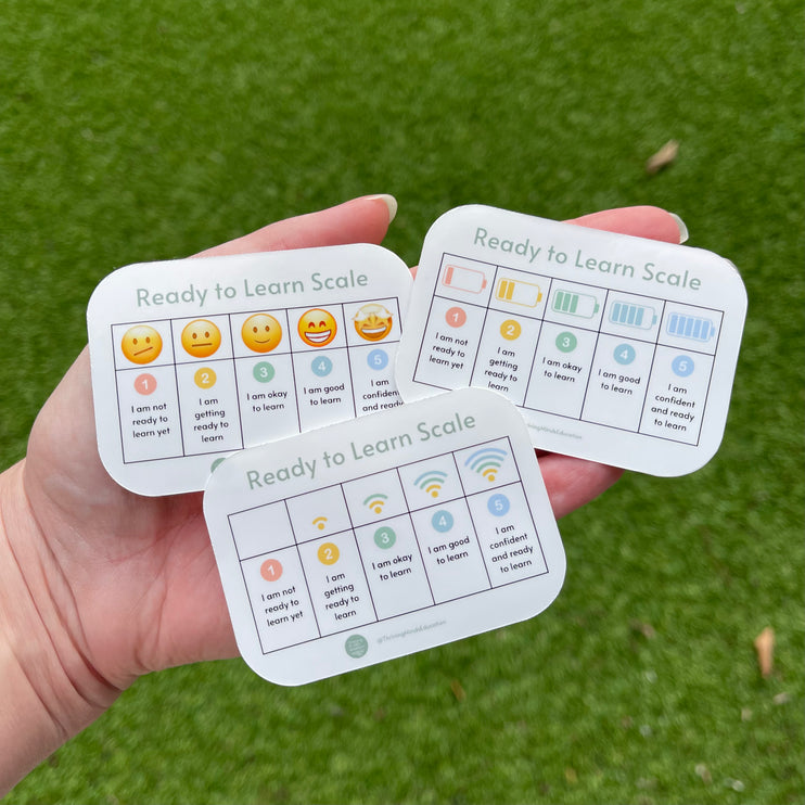 Battery 'Ready to Learn Scale' Sticker