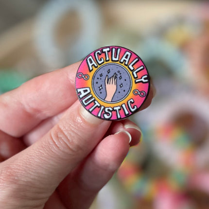 'Actually Autistic' Pin