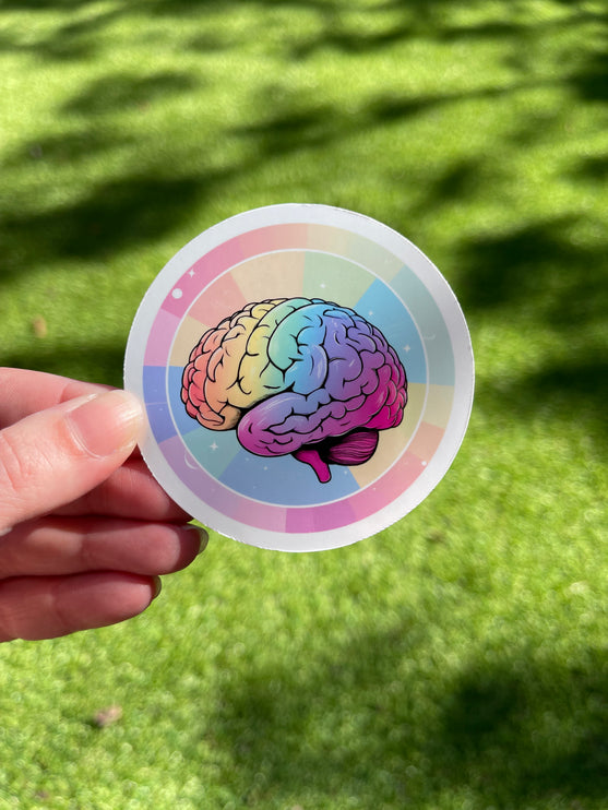 'Rainbow brain' Sticker