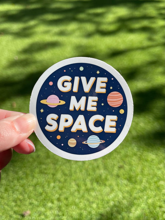 'Give Me Space' Dark Sticker