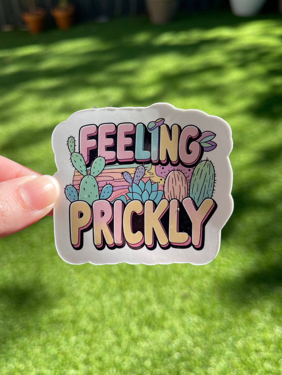 'Feeling Prickly' Cacti Sticker