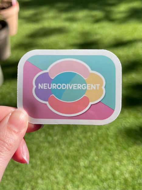 'Neurodivergent' Rectangle Sticker