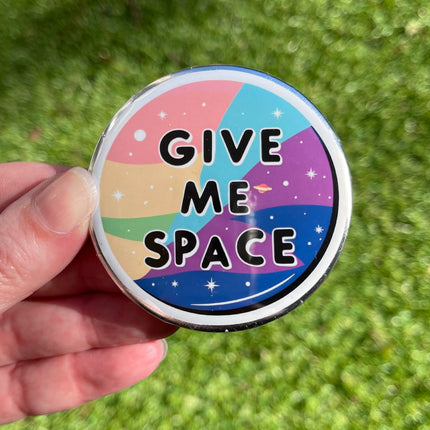 'Give me space' Button Badge