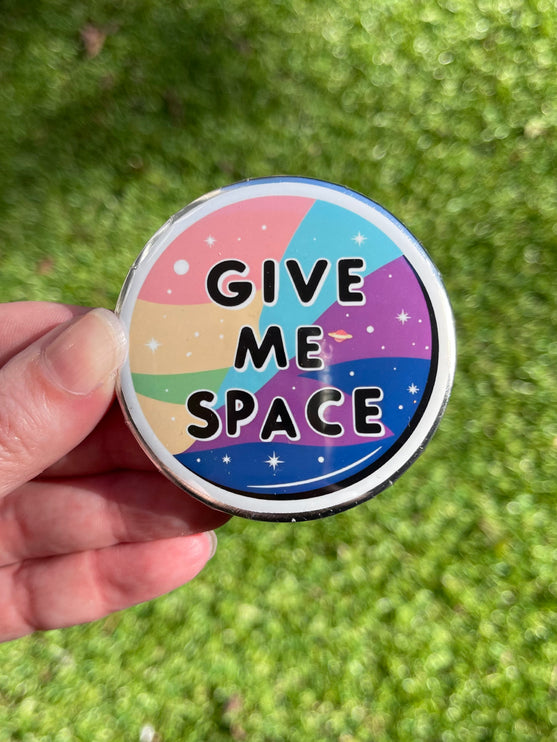'Give me space' Button Badge