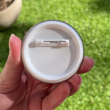 'Low capacity' Brain Button Badge