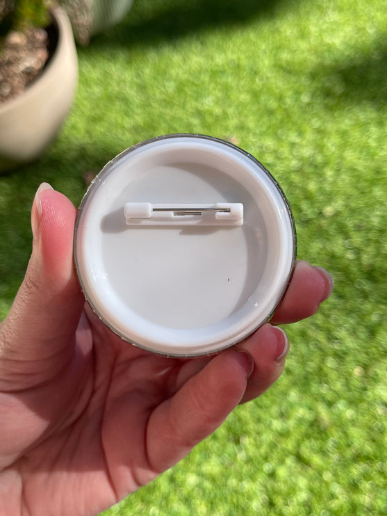 'Low capacity' Brain Button Badge