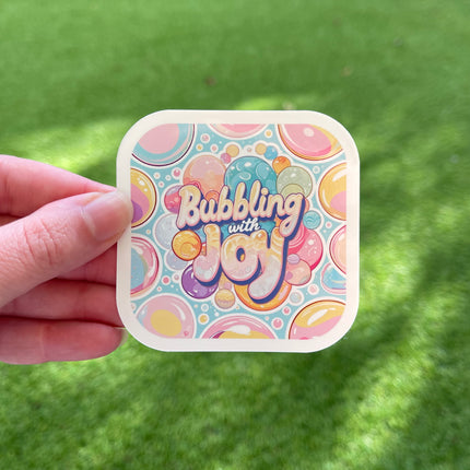 'Bubbling with Joy' Sticker