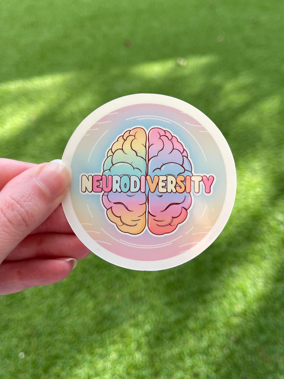 'Neurodiversity' Brain Sticker