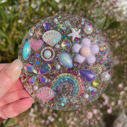 Clear Purple Glitter Trinkets Shimmer Glimmer