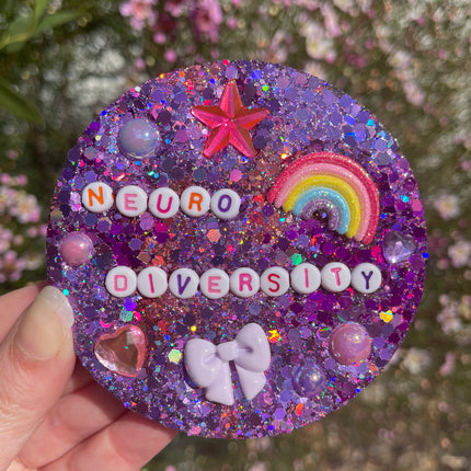 Pink and Purple Glitter 'Neurodiversity' Shimmer Glimmer