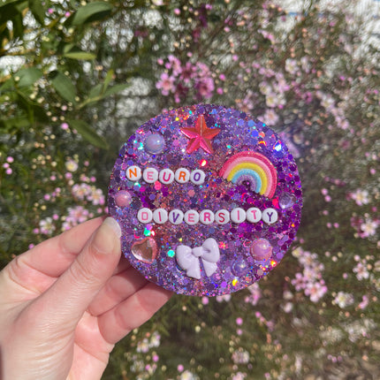 Pink and Purple Glitter 'Neurodiversity' Shimmer Glimmer