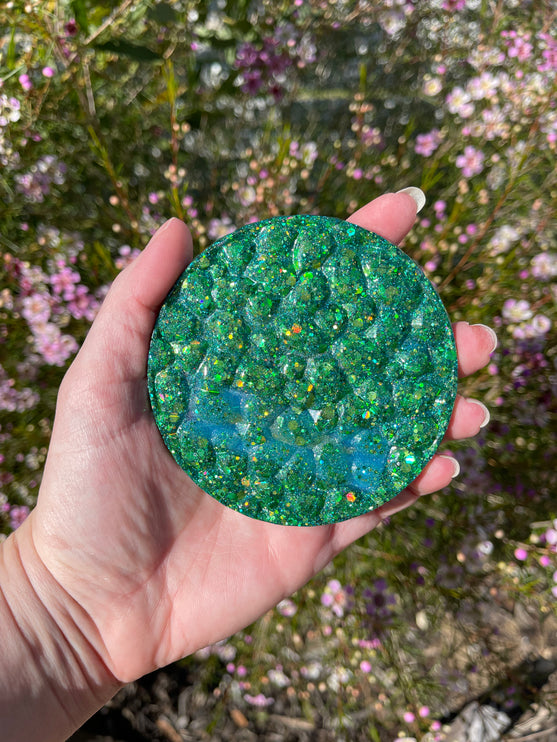 Double-sided: Emerald and Blue 'Neurodiversity' Shimmer Glimmer