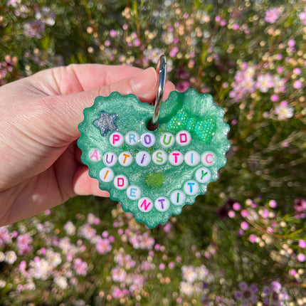 Emerald Heart 'Proud Autistic Identity' Shimmer Glimmer