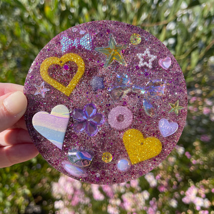 Double Sided -Pink and Gold Glimmer Shimmer