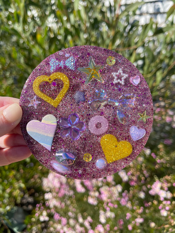 Double Sided -Pink and Gold Glimmer Shimmer