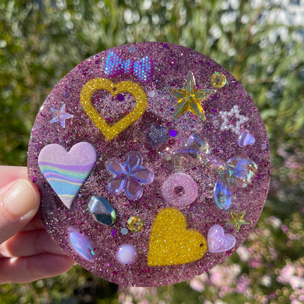 Double Sided -Pink and Gold Glimmer Shimmer