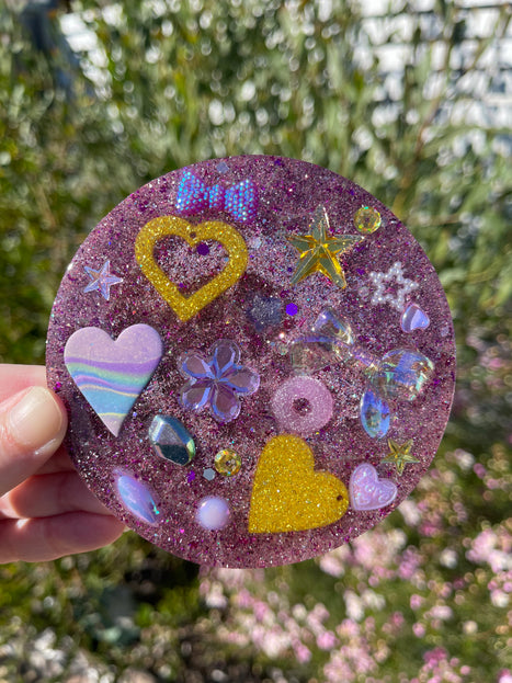 Double Sided -Pink and Gold Glimmer Shimmer