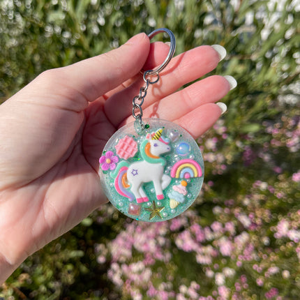 Unicorn Shimmer Glimmer Keyring