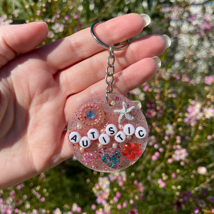 'Autistic' Shimmer Glimmer Keyring