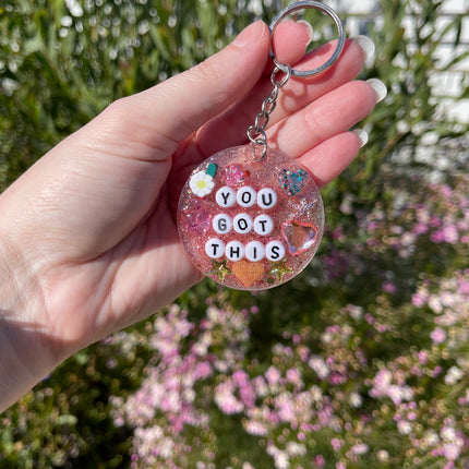 'You Got This' Shimmer Glimmer Keyring