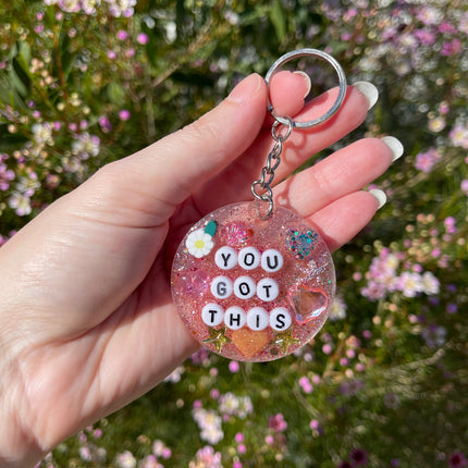 'You Got This' Shimmer Glimmer Keyring