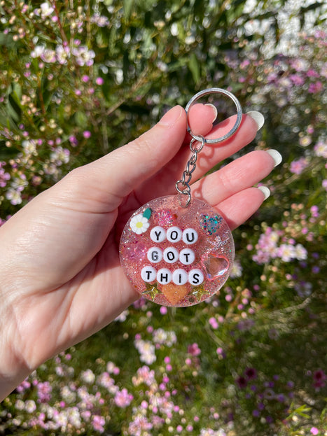 'You Got This' Shimmer Glimmer Keyring